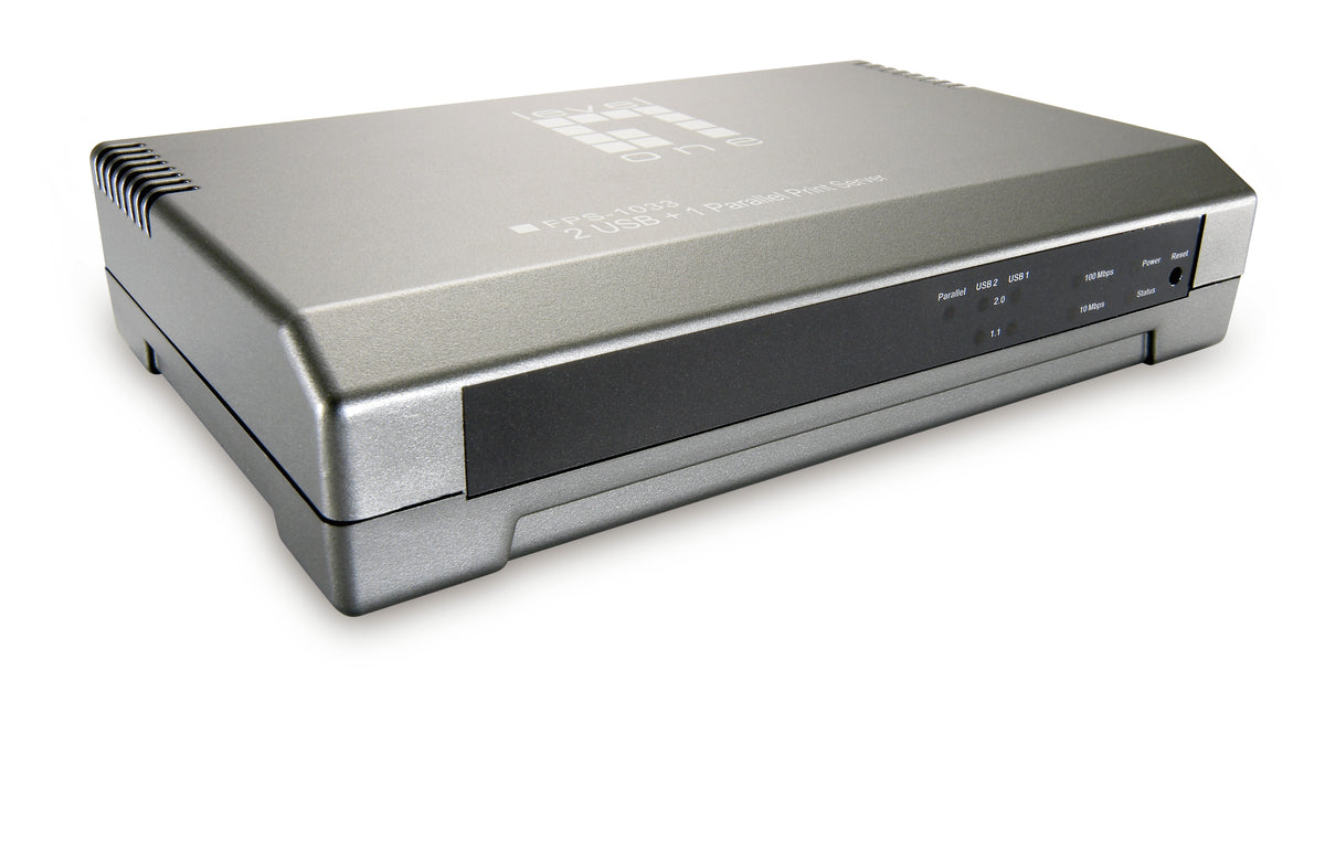 LevelOne FPS-1033 Serveur d'impression Ethernet LAN Gris