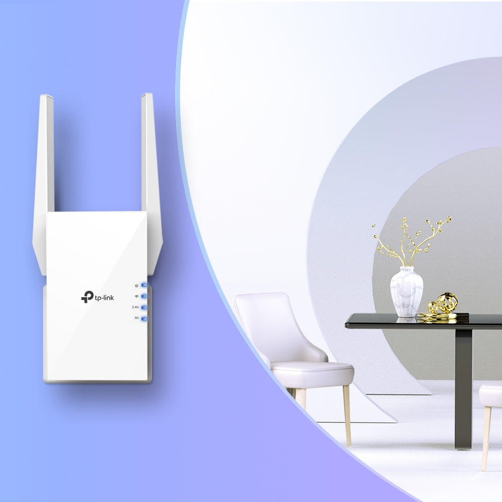 TP-Link RE505X Répéteur Wi-Fi AX1500, Gigabit Ethernet 10/100/1000 Mbit/s, Blanc
