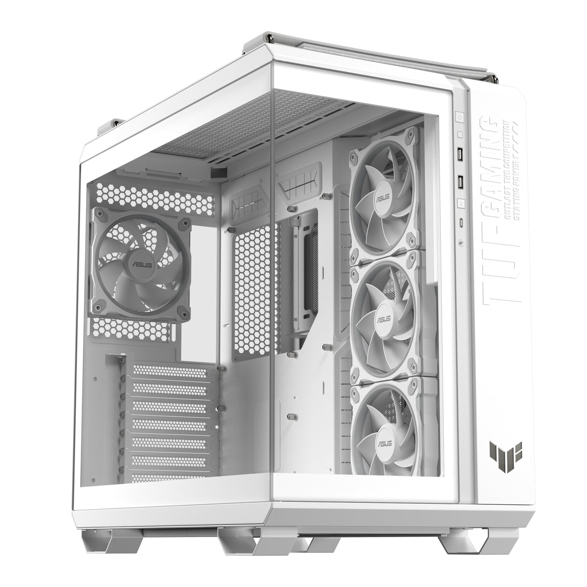 ASUS TUF GAMING GT502 Horizon TG ARGB White Midi Tower Blanc