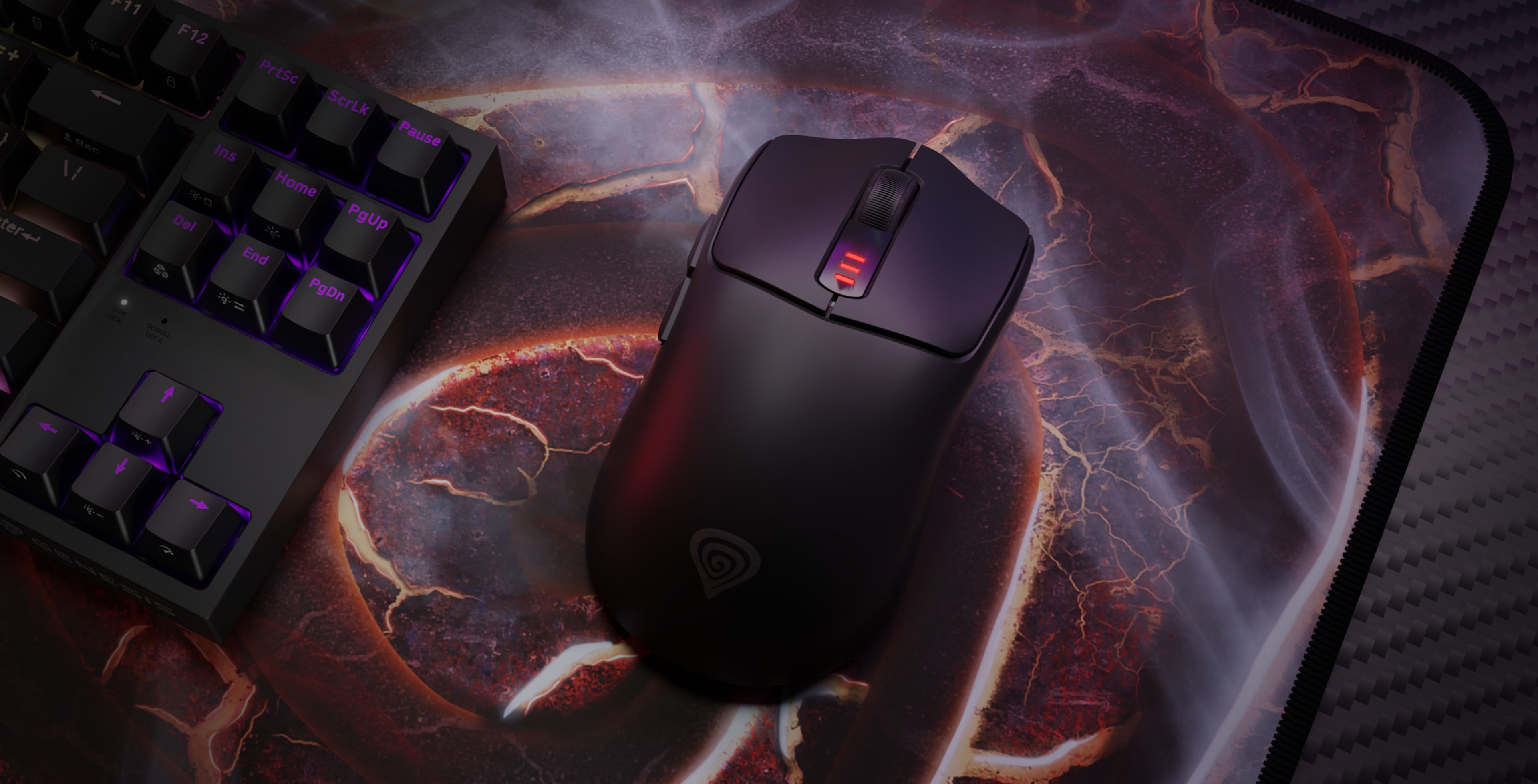 GENESIS Zircon 500 souris Gaming Droitier RF Wireless + Bluetooth + USB Type-C Optique 10000 DPI