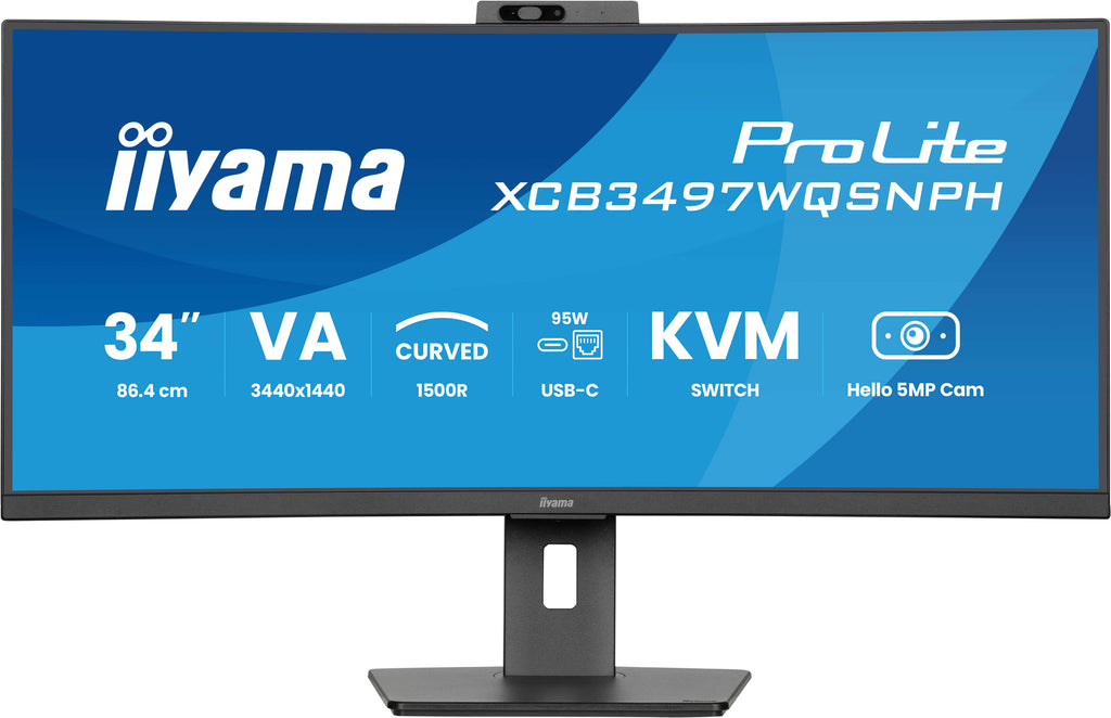 iiyama ProLite XCB3497WQSNPH-B1 Écran PC 34" UltraWide Quad HD LED Noir