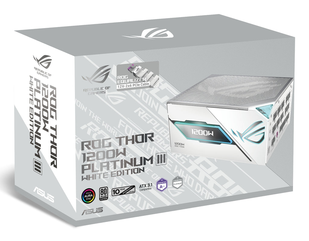 ASUS ROG Thor 1200P3 Gaming E Alimentation 1200W 80 PLUS Platinum ATX Blanc