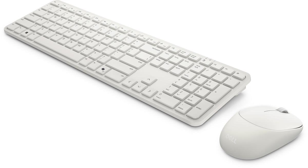 Dell Pro 5 KM526 Ensemble Clavier et Souris Sans Fil RF, Disposition QWERTY Nordique, Blanc