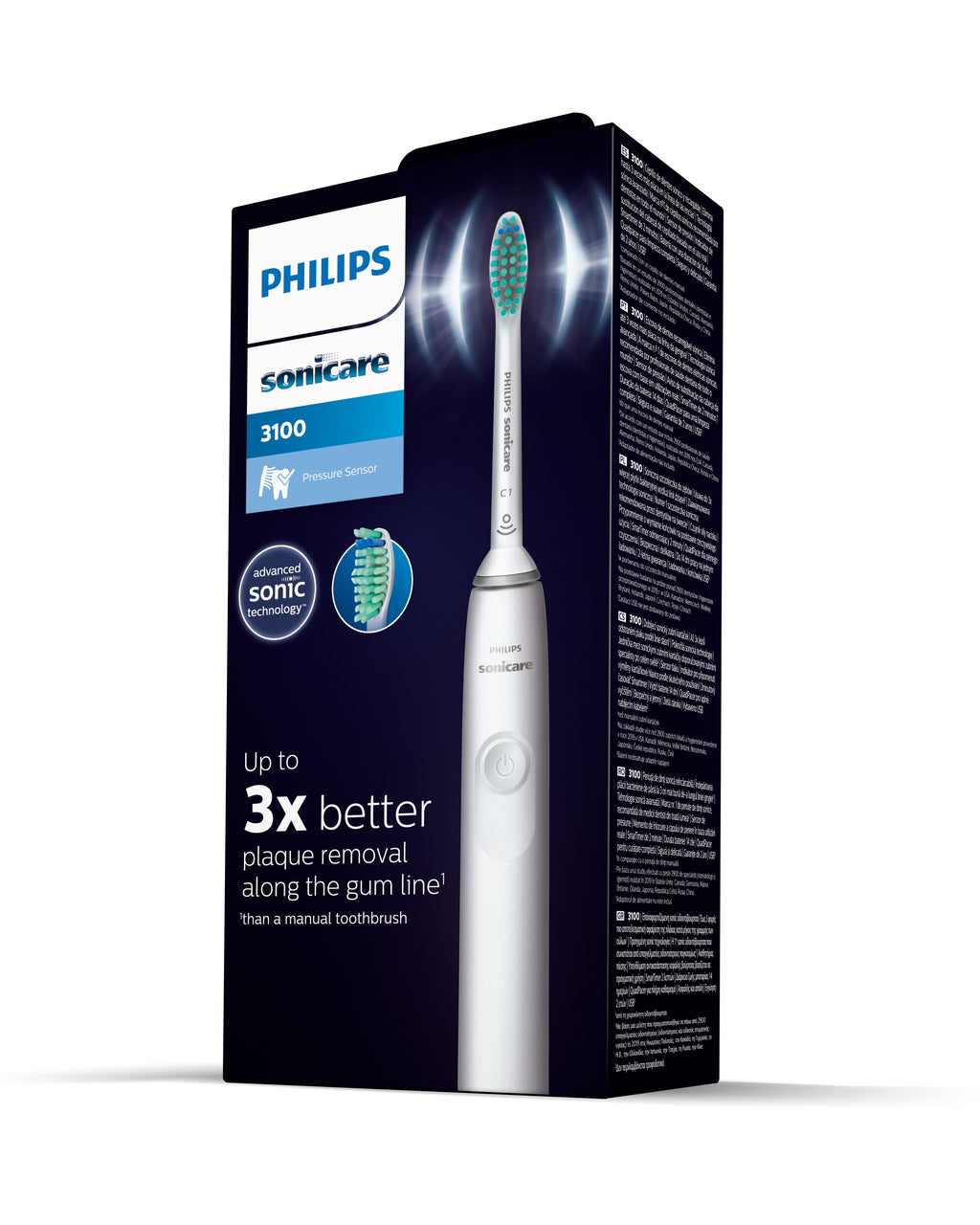 Philips Philips Sonicare 3100 series 3100 series HX3671/13 Brosse à dents électrique - Blanche