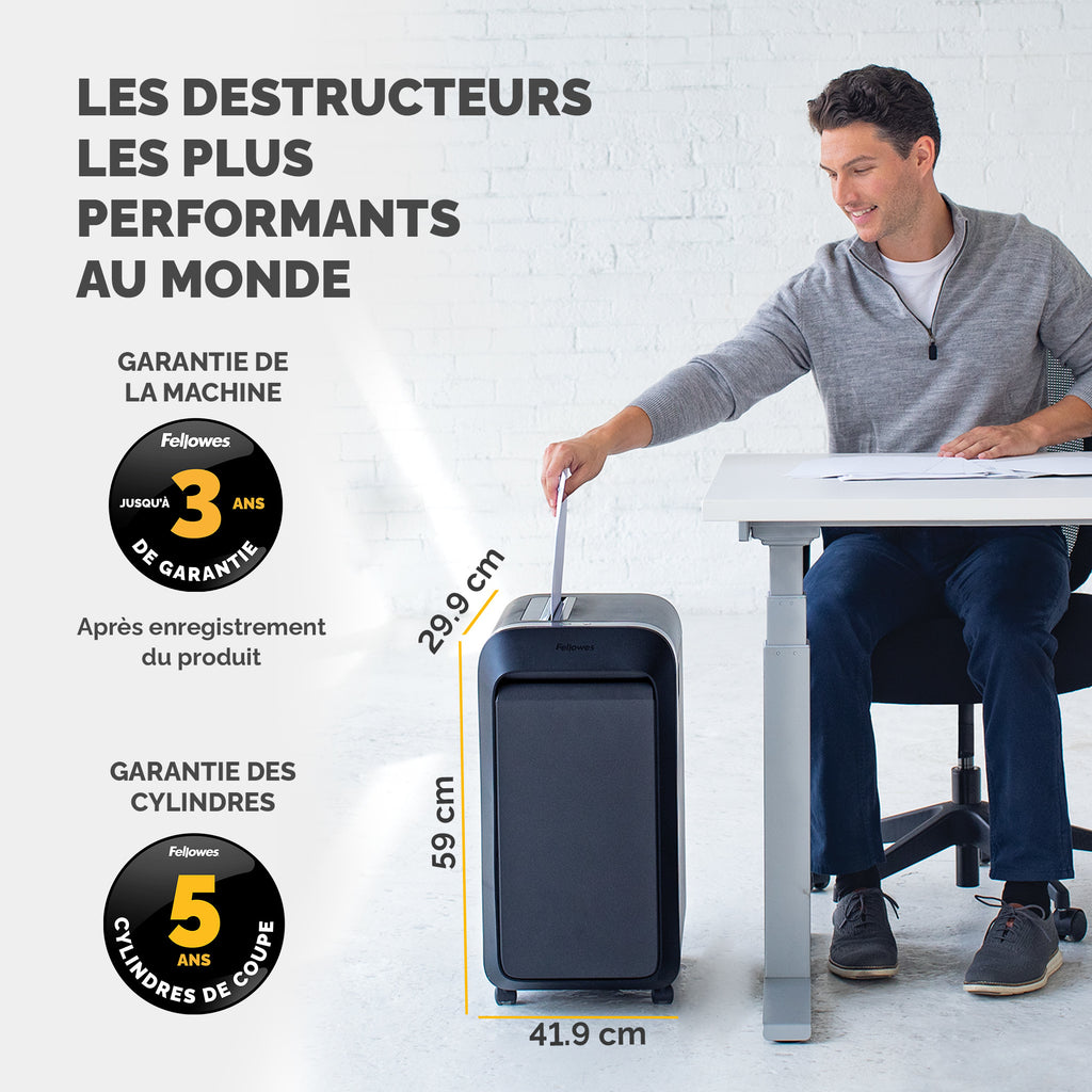 Fellowes Powershred LX221 Destructeur de Documents Microparticules