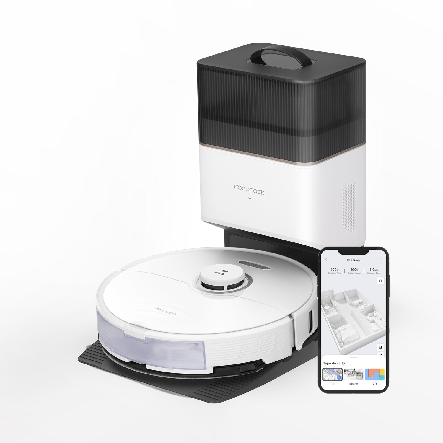 Roborock S8+ 0,35 L Blanc
