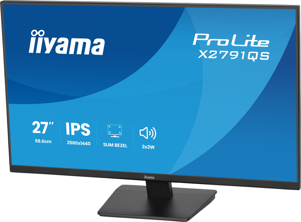 iiyama ProLite X2791QS-B1 écran plat de PC 68,6 cm (27") 2560 x 1440 pixels Quad HD LED Noir