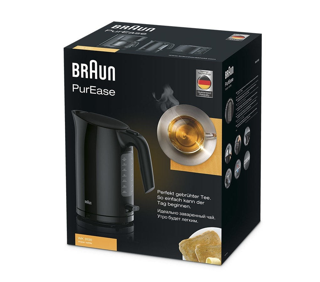 Braun PurEase WK 3100 BK bouilloire 1,7 L 2200 W Noir - vue 2