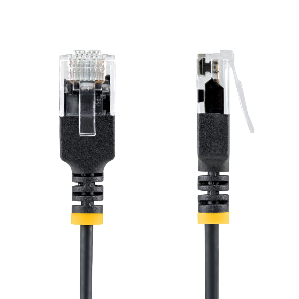 StarTech.com Câble Ethernet CAT6a Ultrafin Noir de 3m, Sans Accroc, FTP, Fil de Cuivre Nu Pur, Cordon Patch Réseau RJ45 fin 34AWG, Testé par Fluke Channel - vue 2