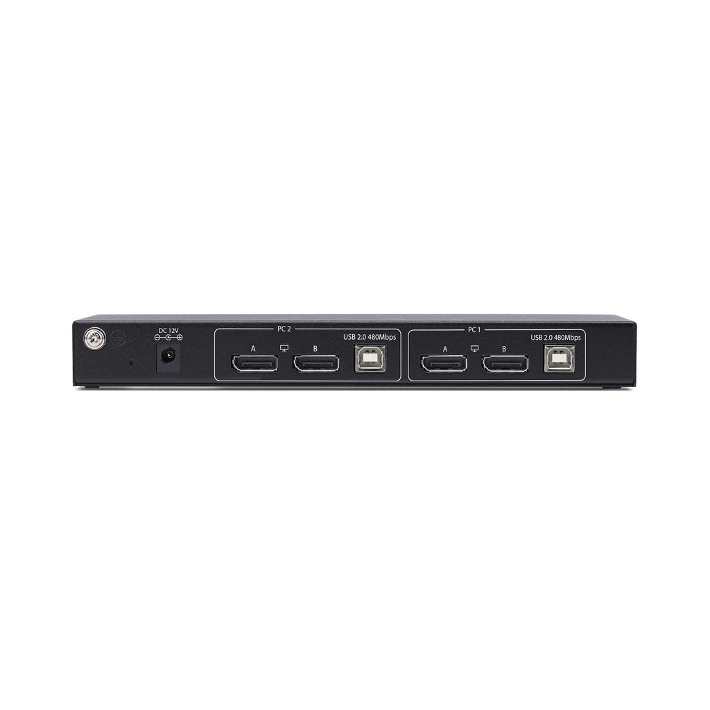StarTech.com Switch KVM DisplayPort 2 Ports Matrice Vidéo Double Vue 4K 60Hz Hub USB