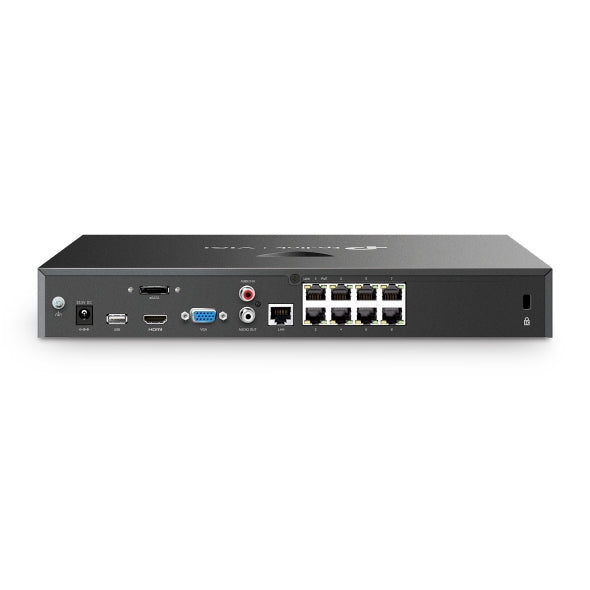 TP-Link VIGI NVR2008H-8MP Enregistreur Vidéo Réseau, 8 Canaux, 4K, Noir