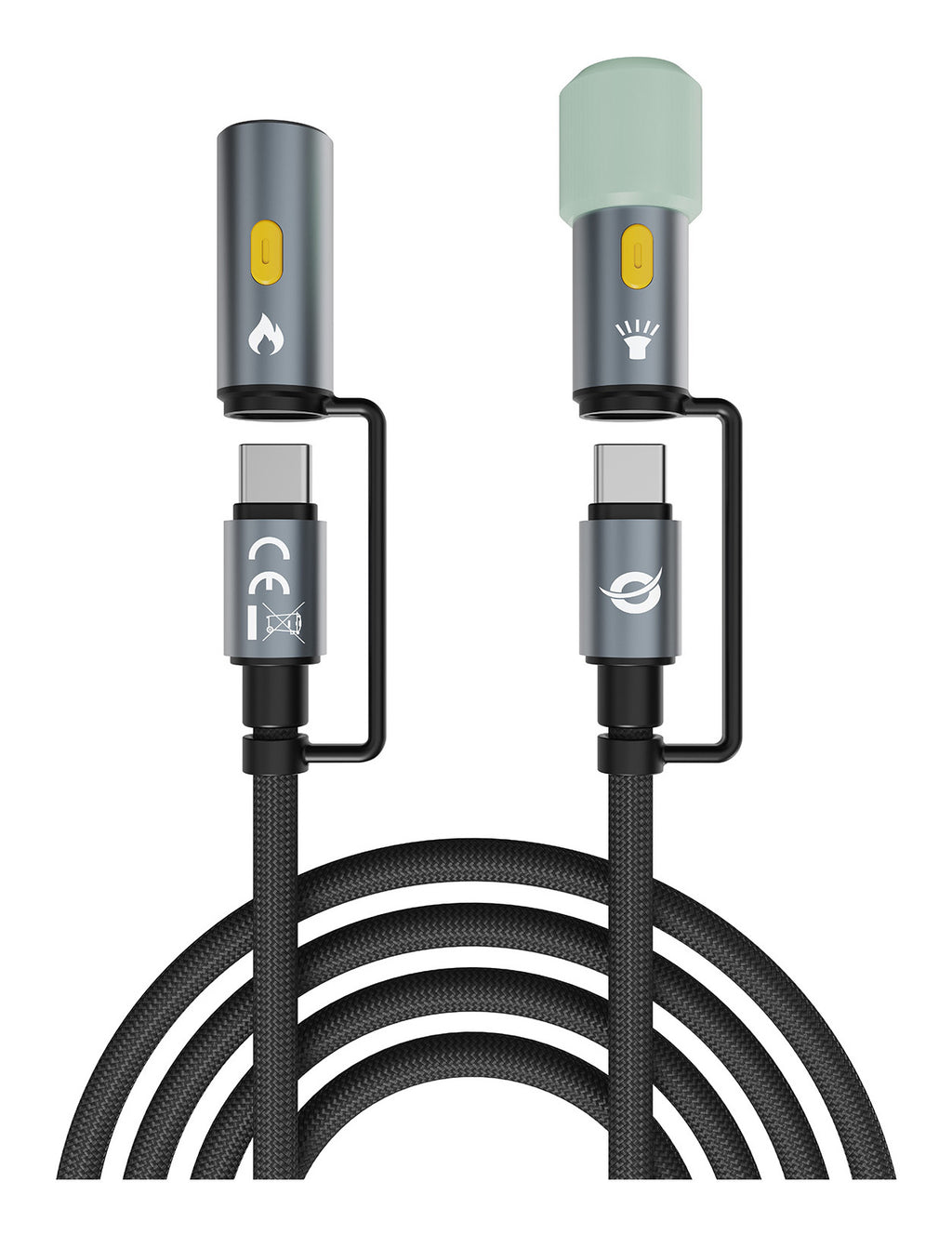 Conceptronic ETTA10B15 câble USB USB 2.0 1,5 m USB C 0,48 Gbit/s 60 W Noir