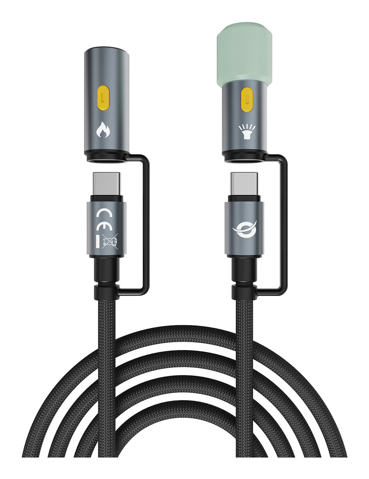 Conceptronic ETTA10B15 câble USB USB 2.0 1,5 m USB C 0,48 Gbit/s 60 W Noir