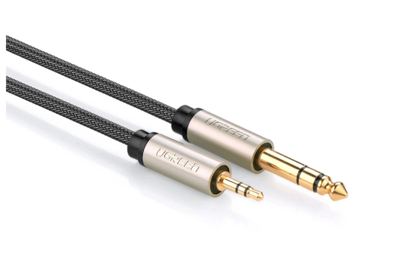 Ugreen AV127 câble audio 5 m 3,5mm 6,35 mm Gris