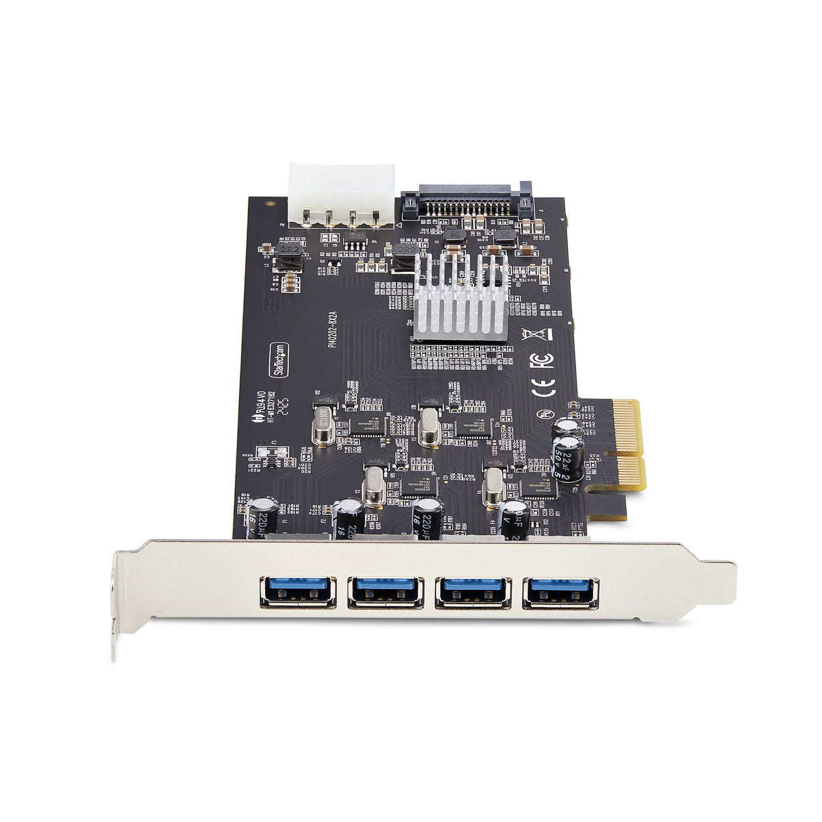 StarTech.com Carte PCIe USB 4 Ports USB 3.2 5Gbps, 4 Contrôleurs Indépendants, Ports USB-A, Windows/macOS/Linux