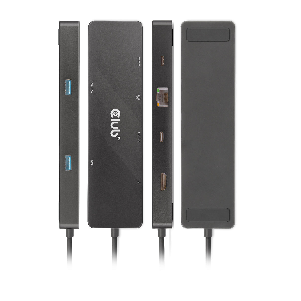 CLUB3D CSV-1584 Station d'accueil USB 3.2 Gen 2 Type-C, Noir