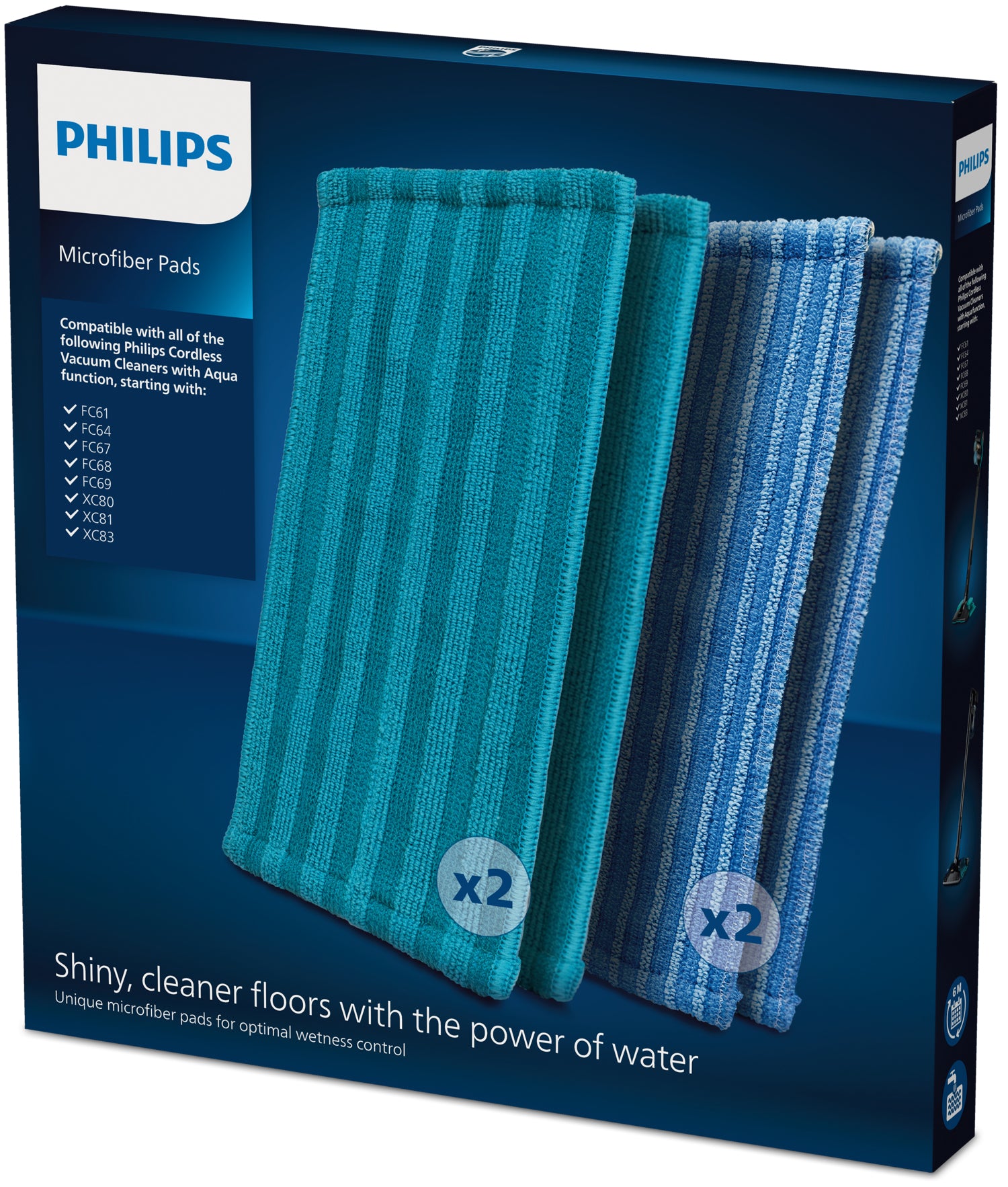 Philips Rechargeable Stick Accessory XV1700/01 Lingettes en microfibre