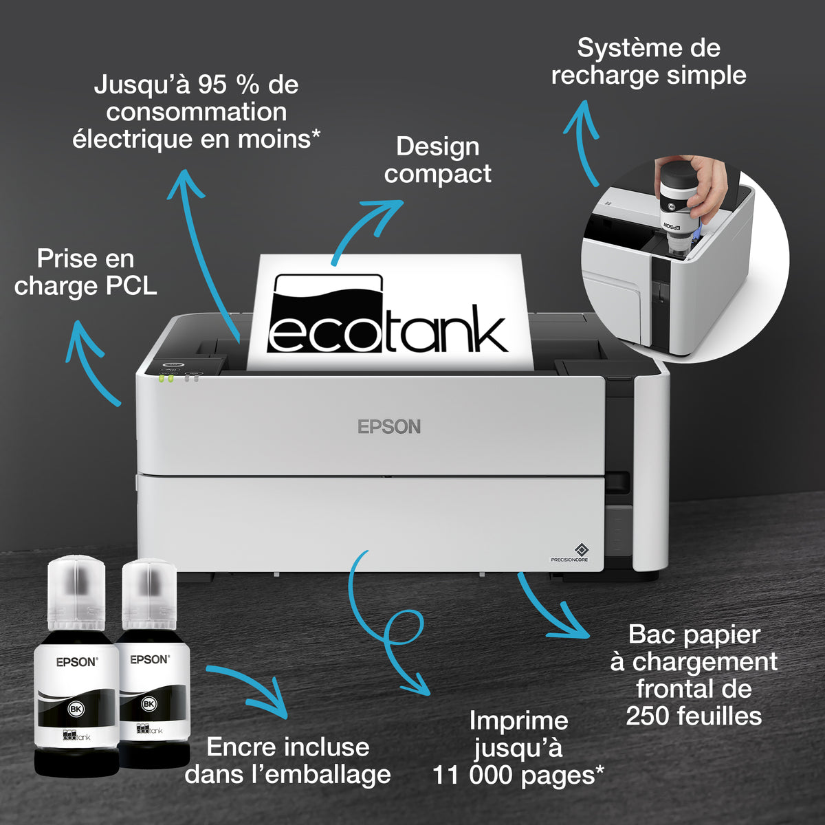 Epson EcoTank ET-M1180 - vue 4