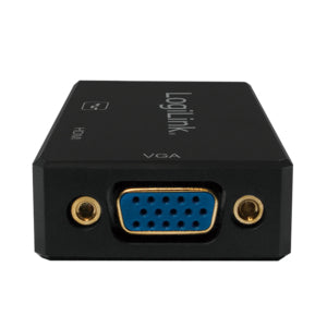 LogiLink CV0109 câble vidéo et adaptateur 0,15 m DisplayPort VGA + HDMI + DVI Noir