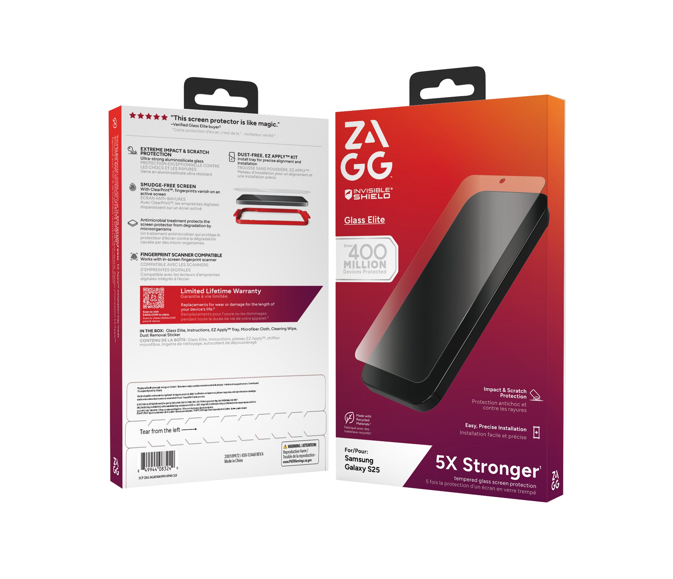 ZAGG InvisibleShield Glass Elite Protection d'écran transparent Samsung 1 pièce(s)