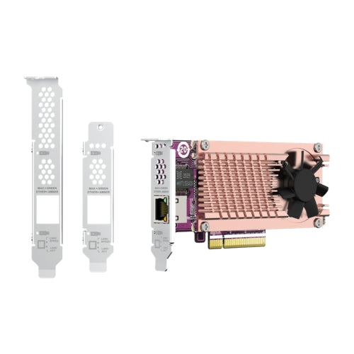 Carte et Adaptateur d'Interfaces Interne PCIe QM2 CARD, Profil Bas, Argent