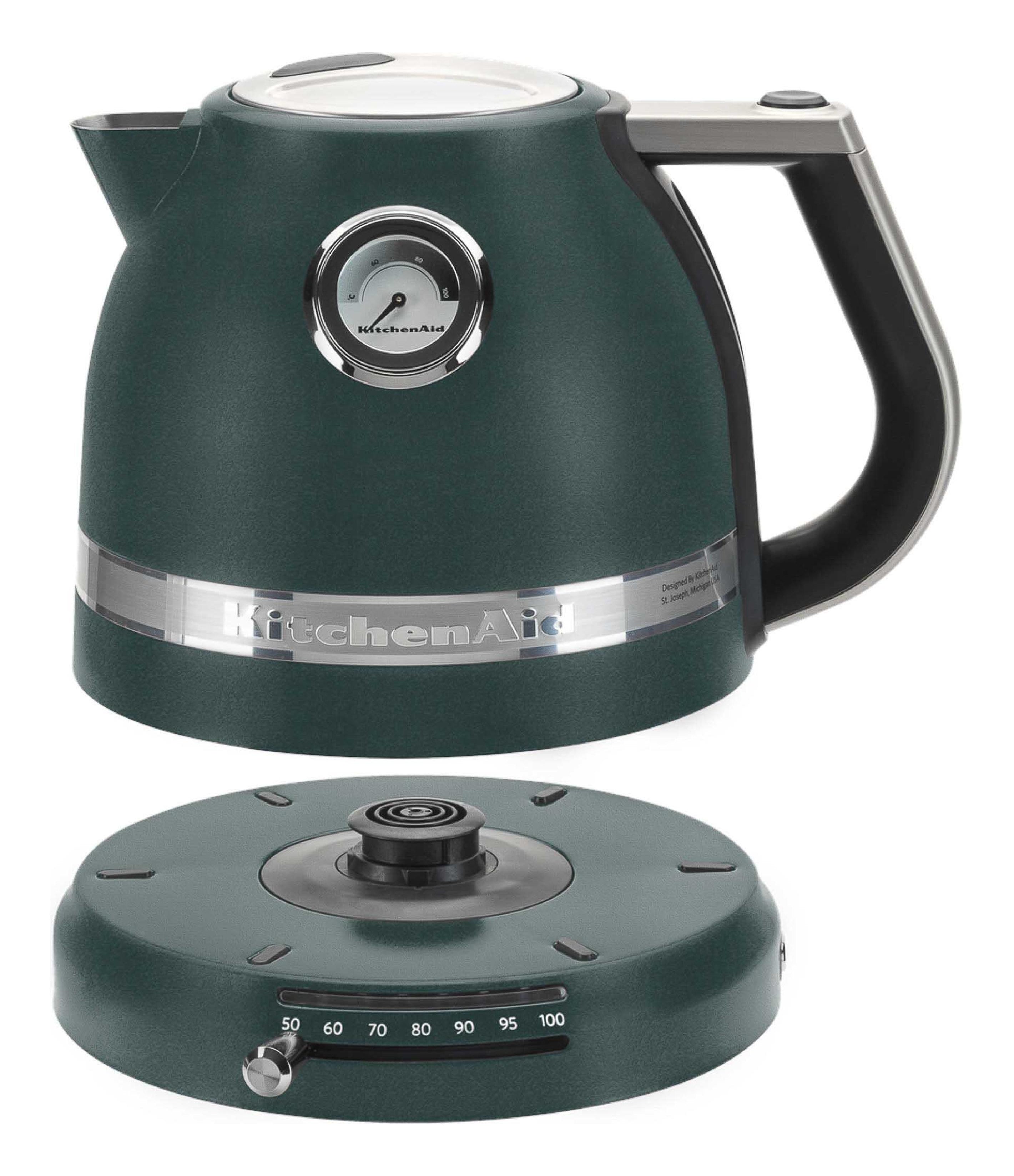 KitchenAid 5KEK1522EPP bouilloire 1,5 L 2400 W Noir, Bleu, Acier inoxydable