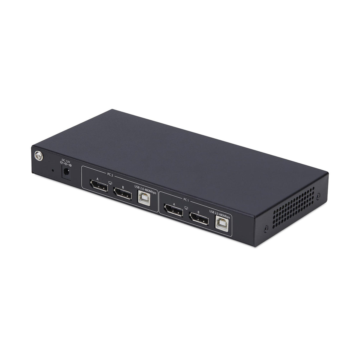 StarTech.com Switch KVM DisplayPort 2 Ports Matrice Vidéo Double Vue 4K 60Hz Hub USB