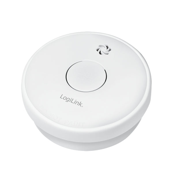 LogiLink SC0015 Détecteur de Fumée Photoélectrique à Réflexion, Filaire, Blanc