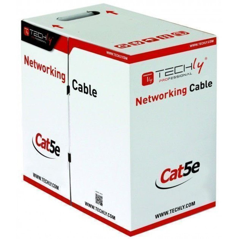 Techly ITP8-RIS-0305LO câble de réseau Noir 305 m Cat5e F/UTP (FTP)