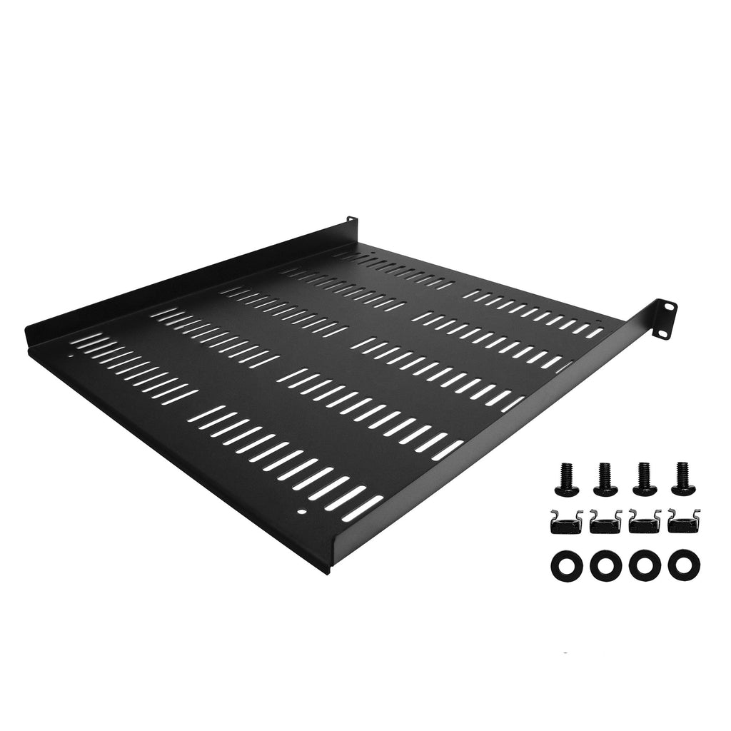 StarTech.com Étagère Rack 19 pouces 1U - Plateau Rackable Universel Ventilé - Étagère Baie de Brassage - Étagère Cantile