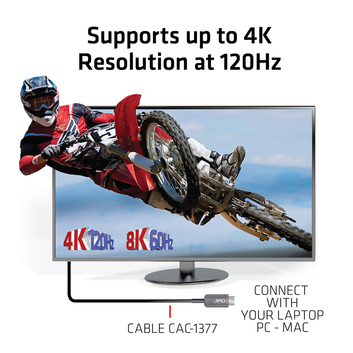 CLUB3D CAC-1377 Câble HDMI 2.1 Standard Type A, 15 m, Noir
