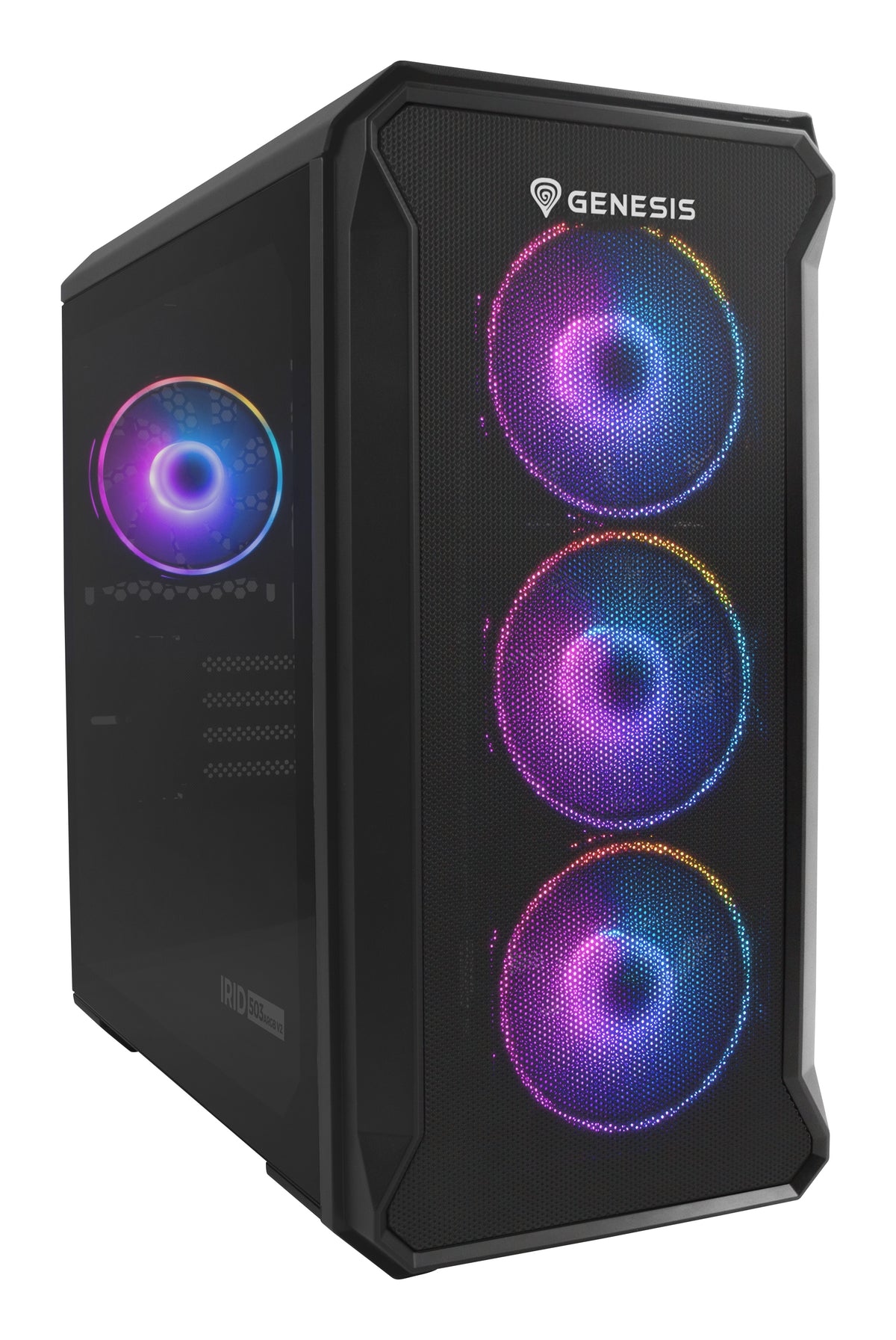 GENESIS Irid 503 ARGB Micro Tower Noir, Transparent