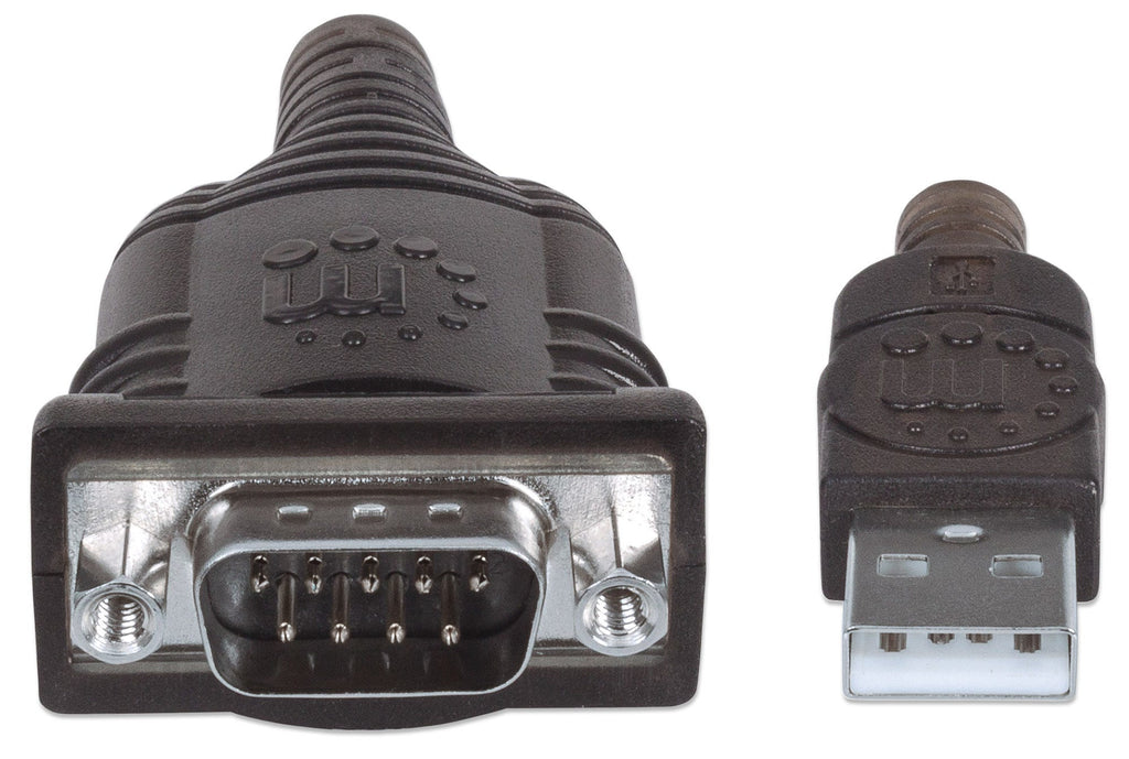 Manhattan 151801 câble Série Argent 0,45 m USB A Serial/COM/RS232/DB9 - vue 3