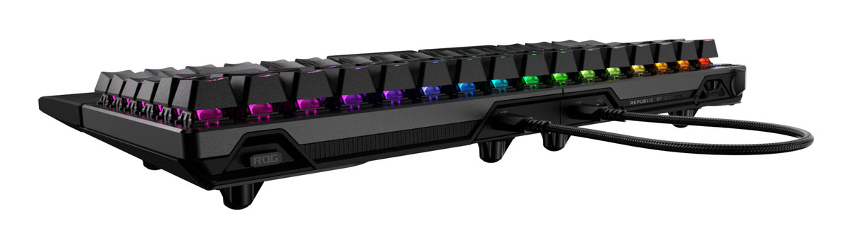 ASUS ROG Falcata Clavier Gaming QWERTZ Allemand, USB, RF Wireless et Bluetooth, Noir