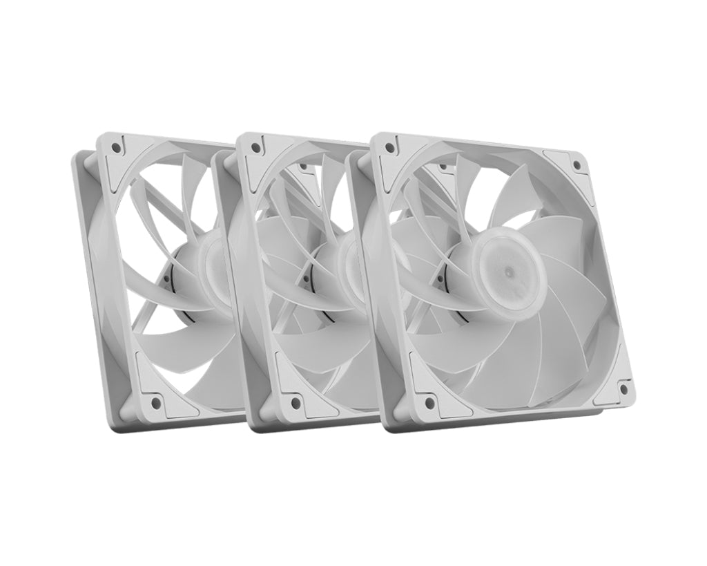 MSI MAG F120 ARGB WHITE x3 Boitier PC Ventilateur 12 cm Blanc 3 pièce(s)