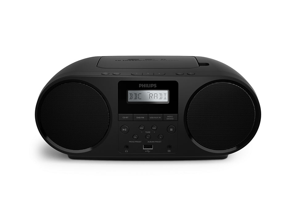 Philips TAZ6000/10 Lecteur CD Portable, Noir