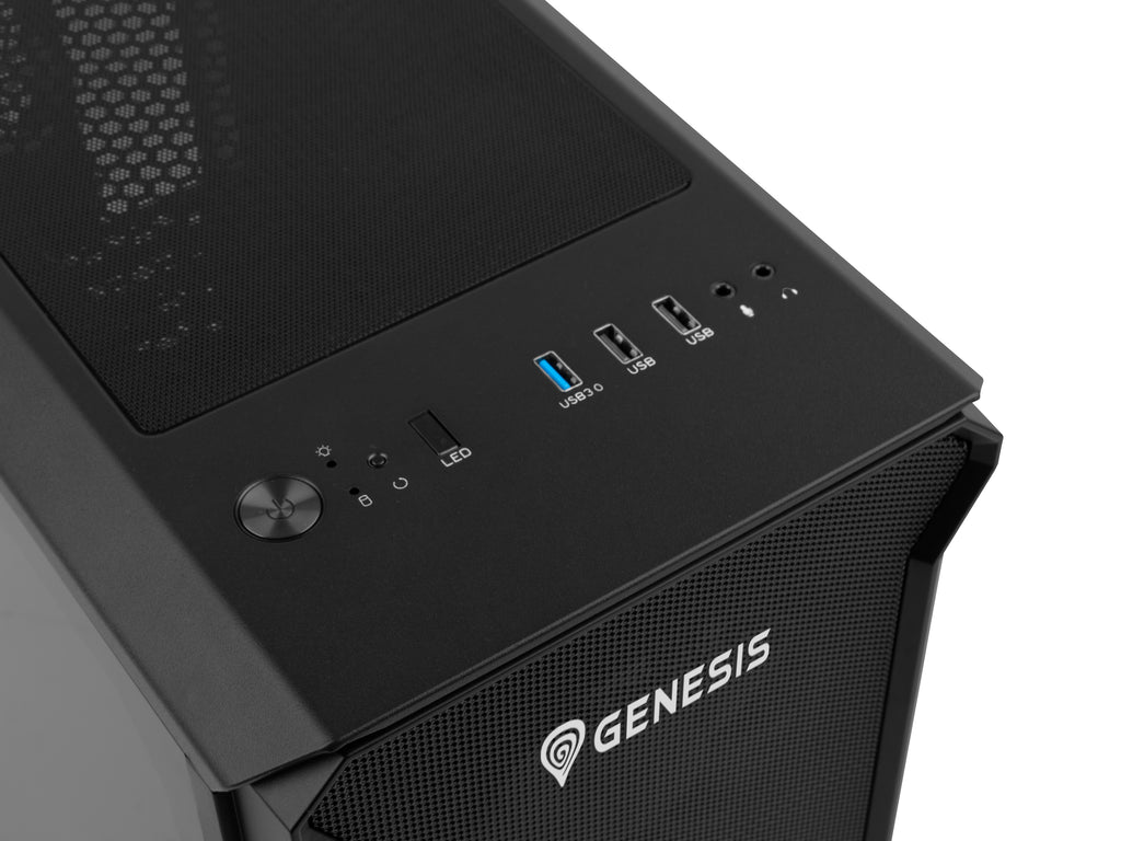 GENESIS Irid 503 ARGB Micro Tower Noir, Transparent