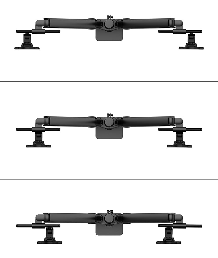 Neomounts DS65S-950BL2 Support d'écran à fixer 24-34" - ressort à gaz - Topfix - multiréglable - arrêt 180°