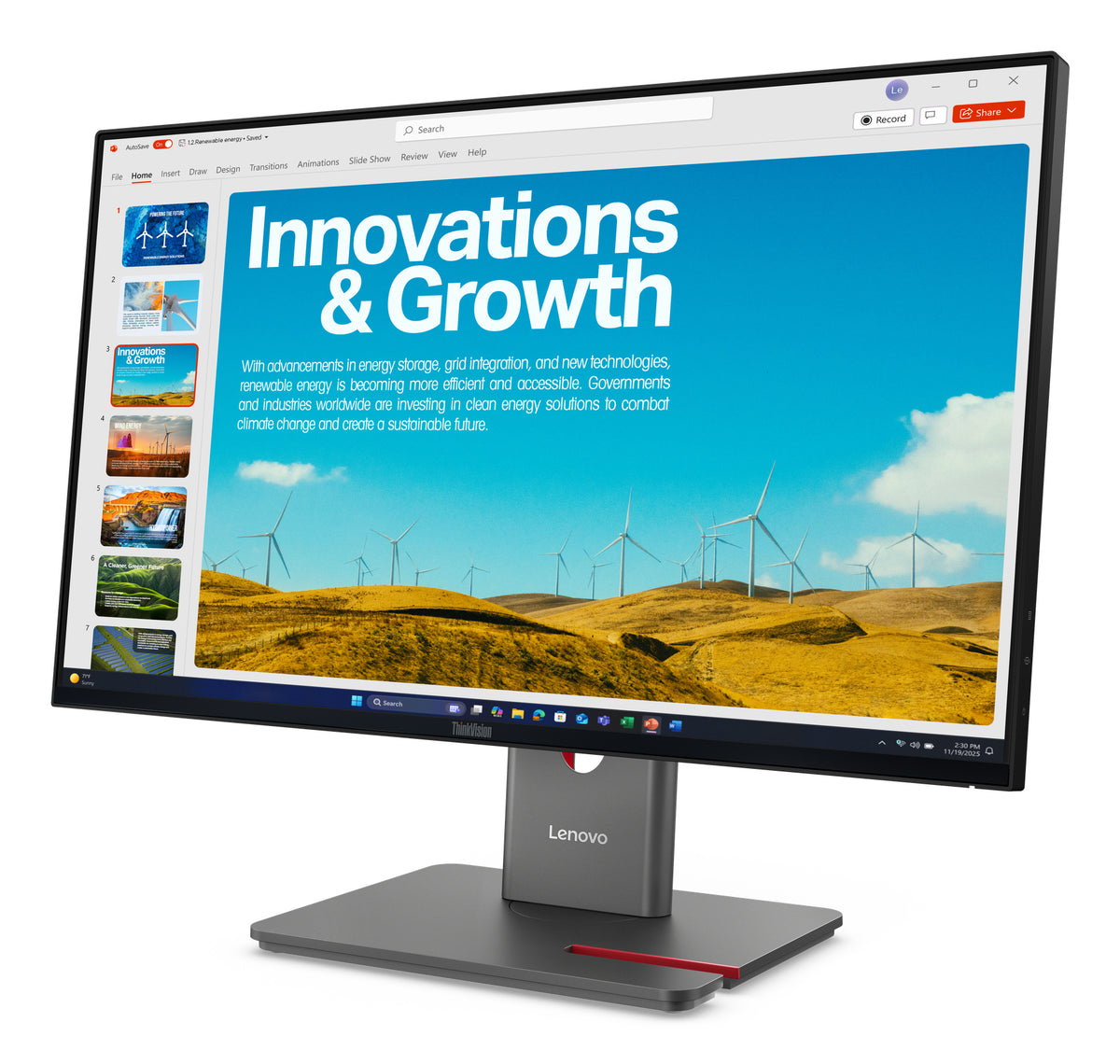Lenovo ThinkVision P24QD-40 Moniteur Quad HD 23.8 pouces