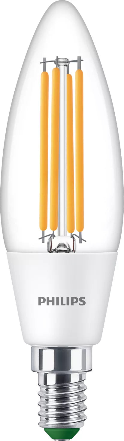 Philips Ampoule flamme transparente à filament 40W B35 E14