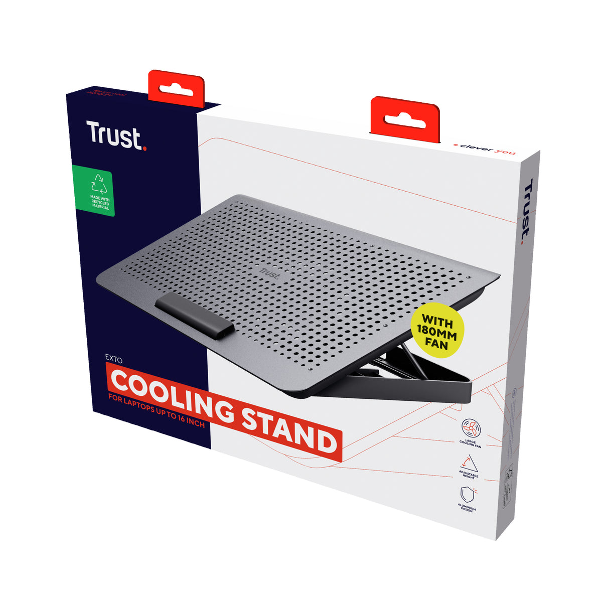 Trust Exto Support de refroidissement pour ordinateur portable jusqu'à 16 pouces