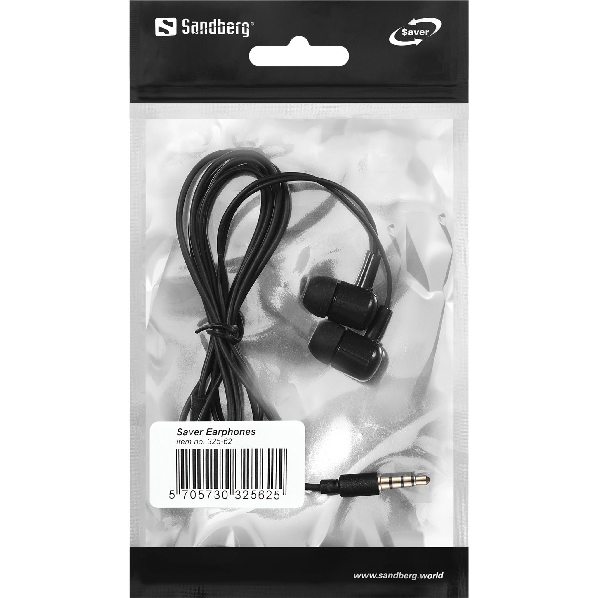 Sandberg 325-62 casque Casques Avec fil Ecouteurs Musique/Quotidien Noir