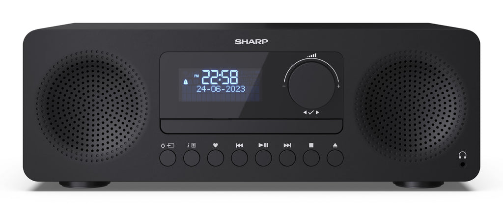 Sharp XL-B720D(BK) ensemble audio pour la maison Système micro audio domestique 30 W Noir