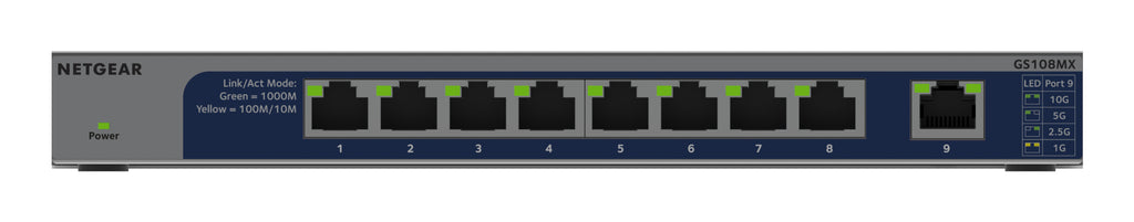 NETGEAR GS108MX-100EUS Commutateur Réseau Non-géré L2 Gigabit Ethernet (10/100/1000)