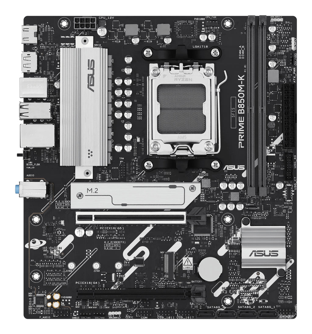 ASUS PRIME B850M-K AMD B850 Emplacement AM5 micro ATX