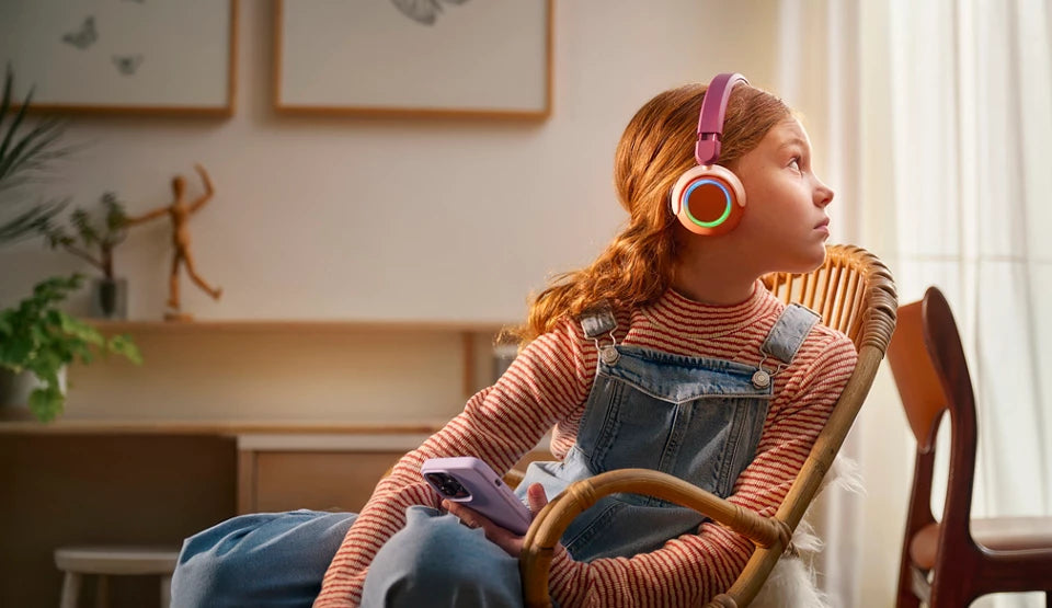 Philips 4000 series TAK4200MP/00 casque Sans fil Arceau Appels/Musique Bluetooth Orange, Violet, Rose