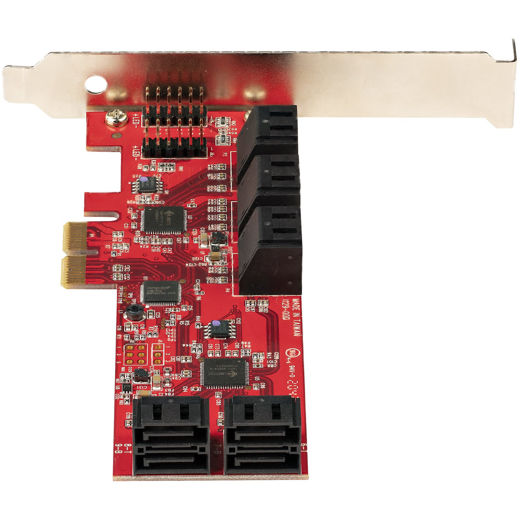 StarTech.com Carte Contrôleur PCIe SATA 10 ports 6Gbps ASM1166 Non-Raid