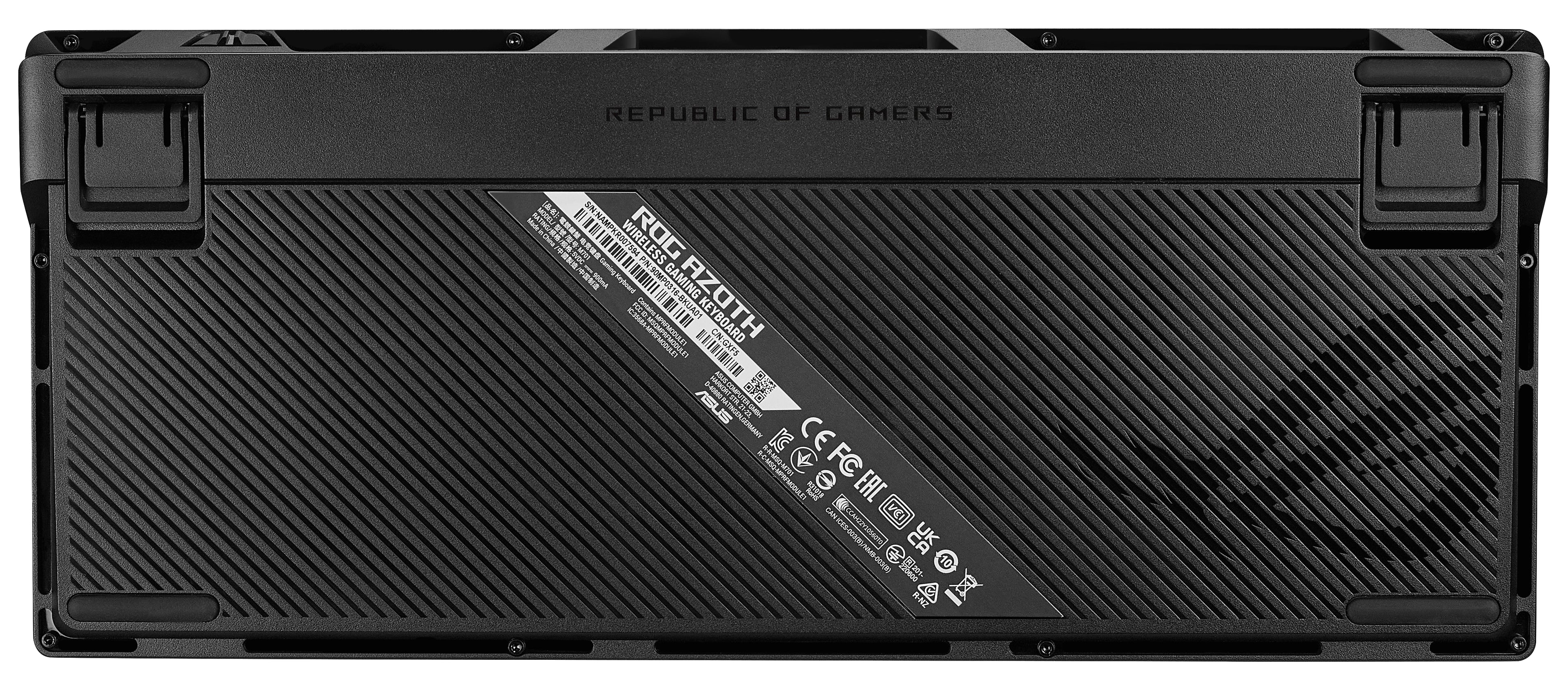 ASUS ROG Azoth clavier Gaming USB + RF Wireless + Bluetooth Noir