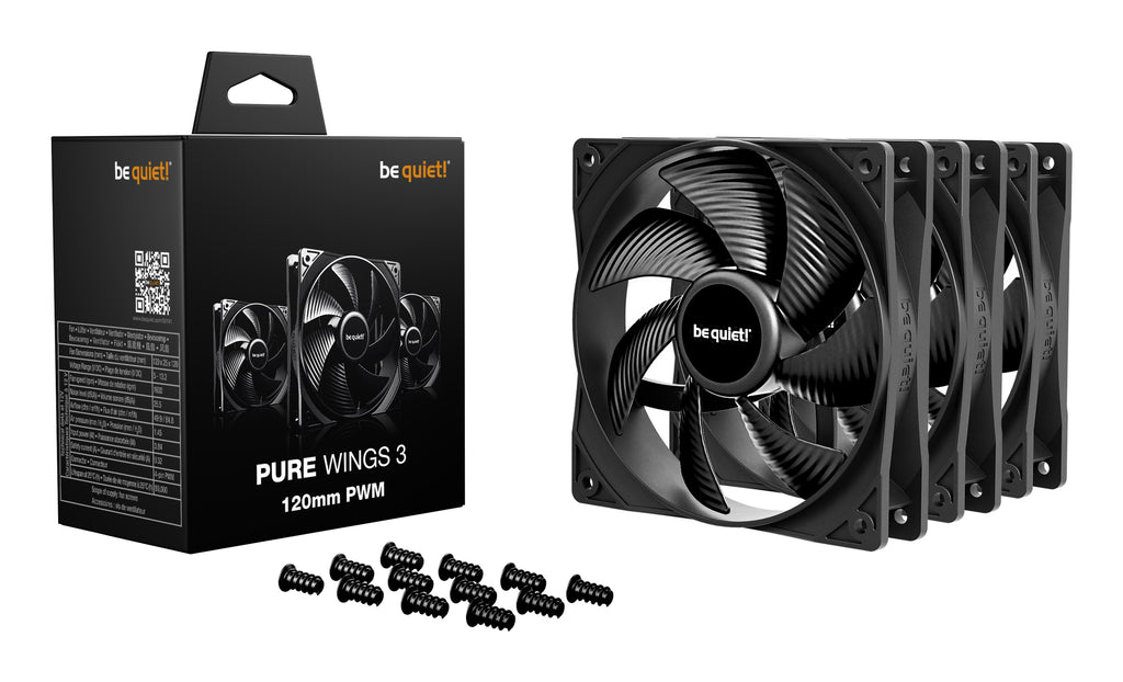 be quiet! Pure Wings 3 140 mm | Ventilateur PC silencieux | Pack de 3