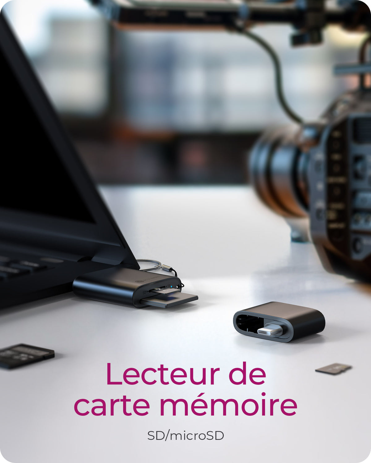 ICY BOX Lecteur de cartes 2 en 1 via interface USB Type-A & USB Type-C